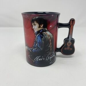 Elvis Presley Guitar Handle Mug Official Licensed Signature Collectible Cup 2015